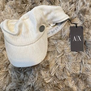 Armani Exchange beanie with visor